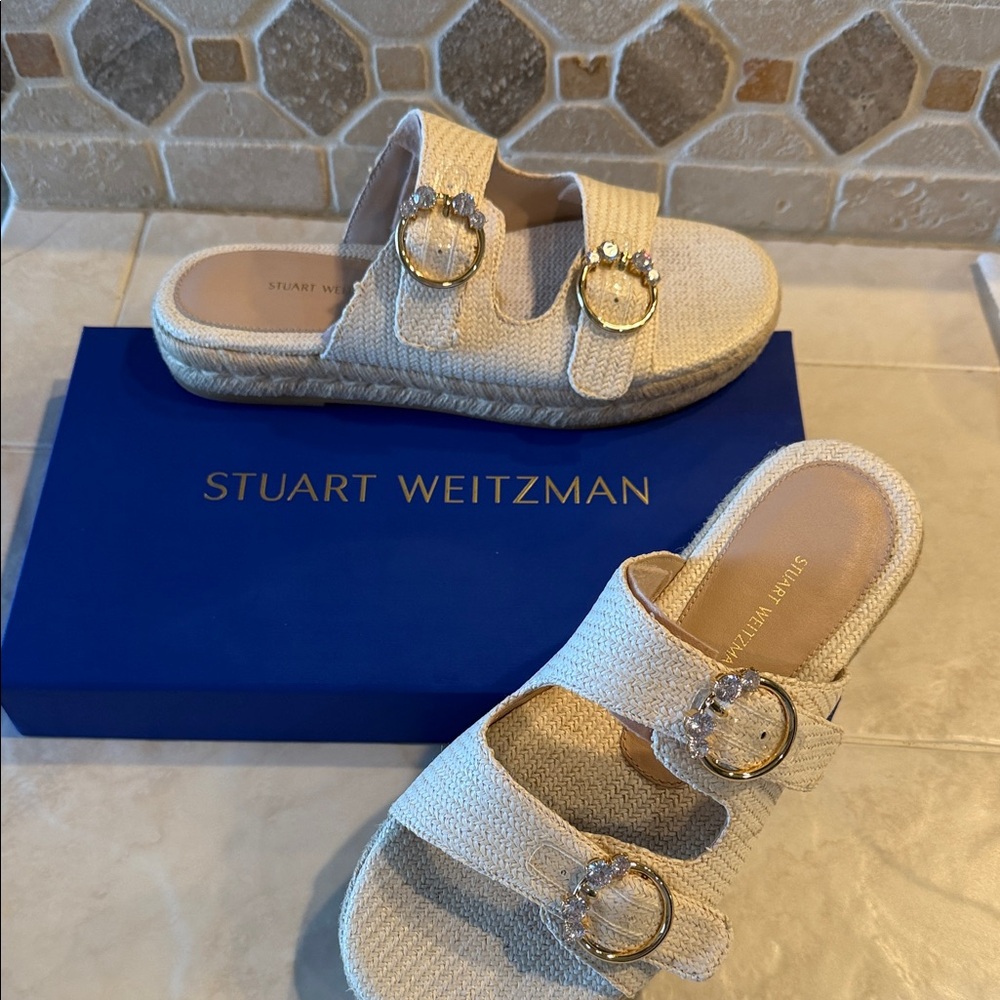Herringbone Raffia sandals